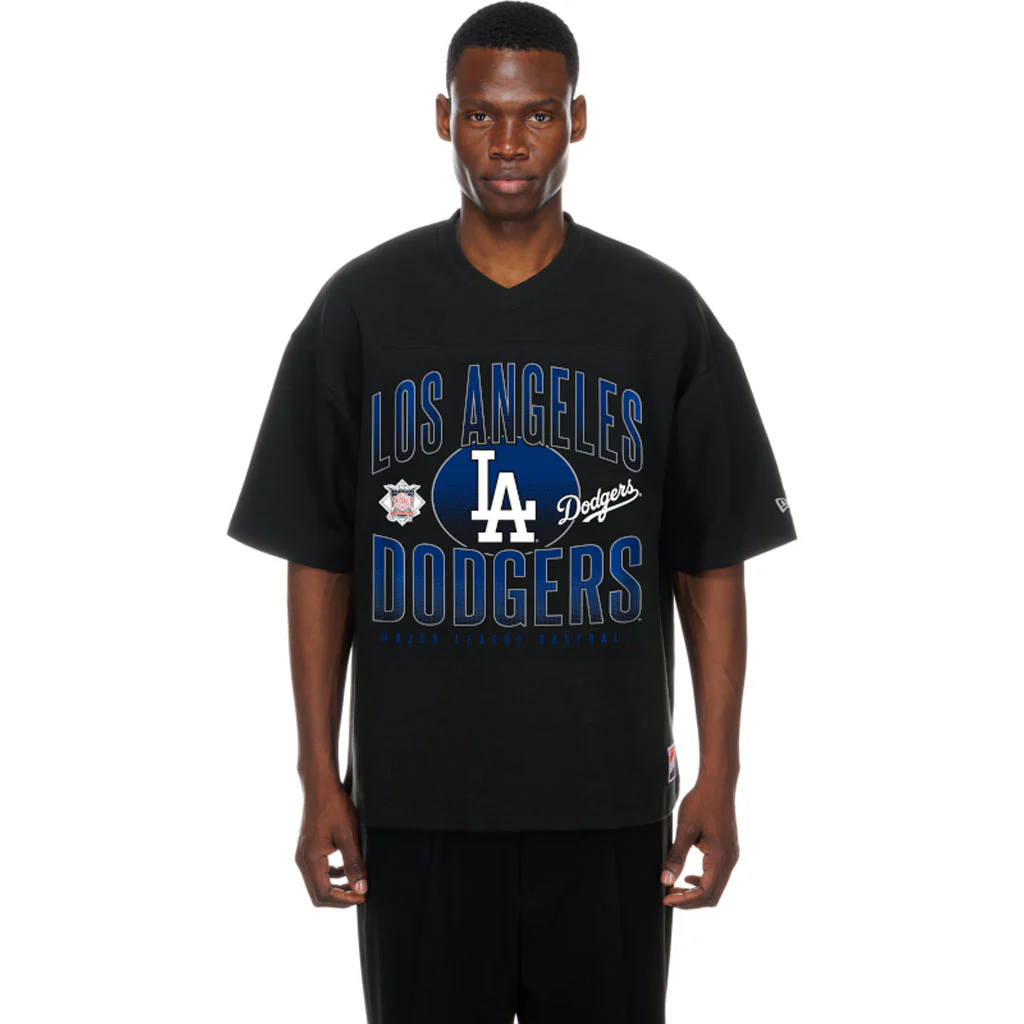 MLB Los Angeles Dodgers New Era Fashion Jersey T-Shirt - Black - Image 3