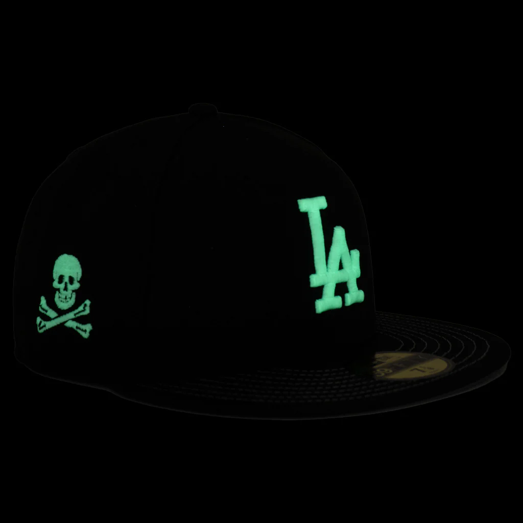 MLB Los Angeles Dodgers New Era Jolly Roger 59FIFTY Fitted Hat - Black - Image 3