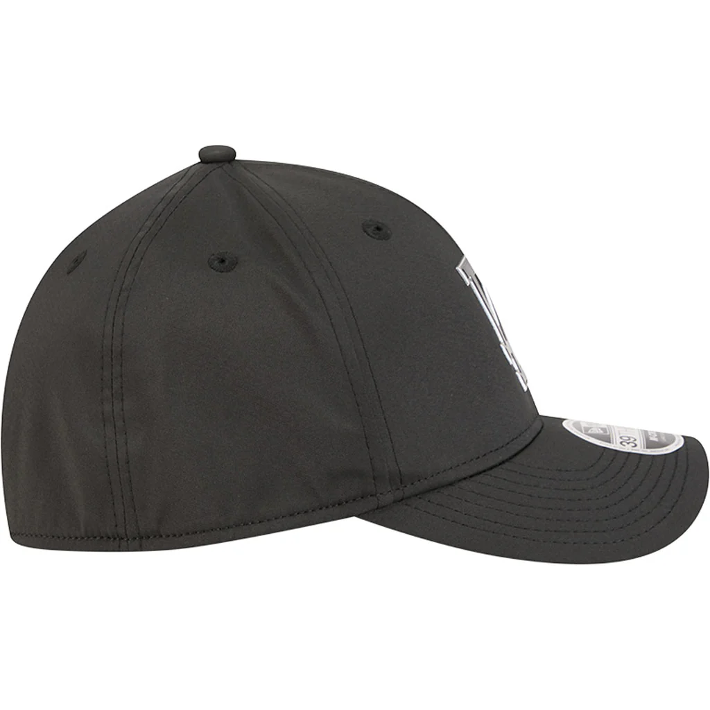 MLB Los Angeles Dodgers New Era Metallic 39THIRTY M-Crown Flex Fit Hat - Black - Image 5