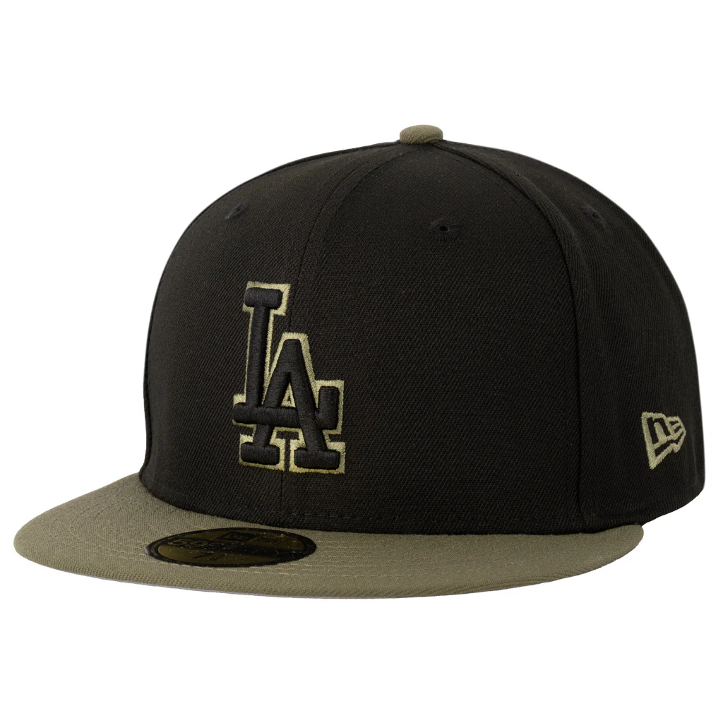 MLB Los Angeles Dodgers New Era Midnight Jungle 59FIFTY Fitted Hat - Black - Image 2