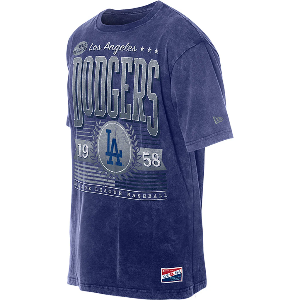 MLB Los Angeles Dodgers New Era Mineral Washed T-Shirt - Blue