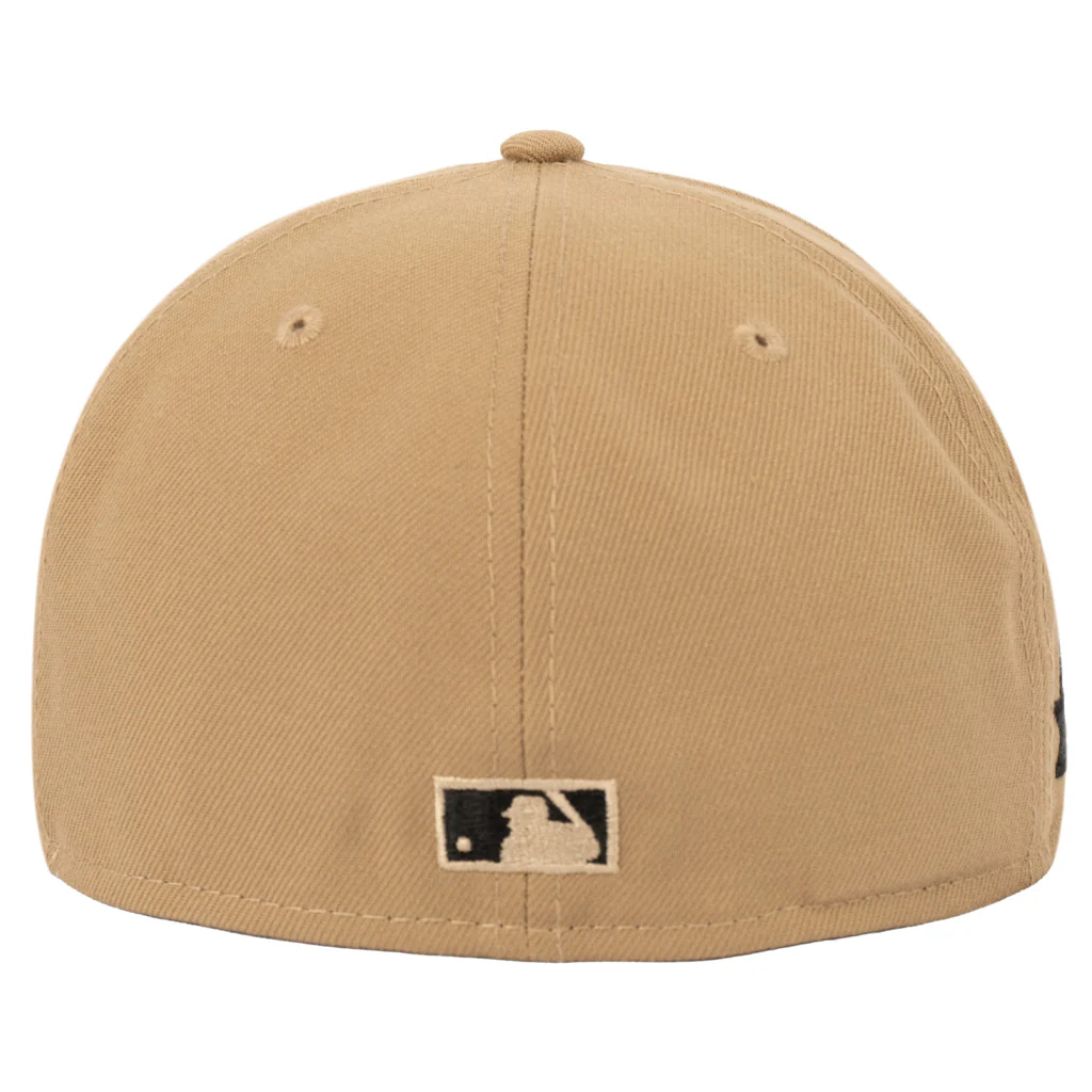 MLB Los Angeles Dodgers New Era Mocha 59FIFTY Fitted Hat - Khaki - Image 3