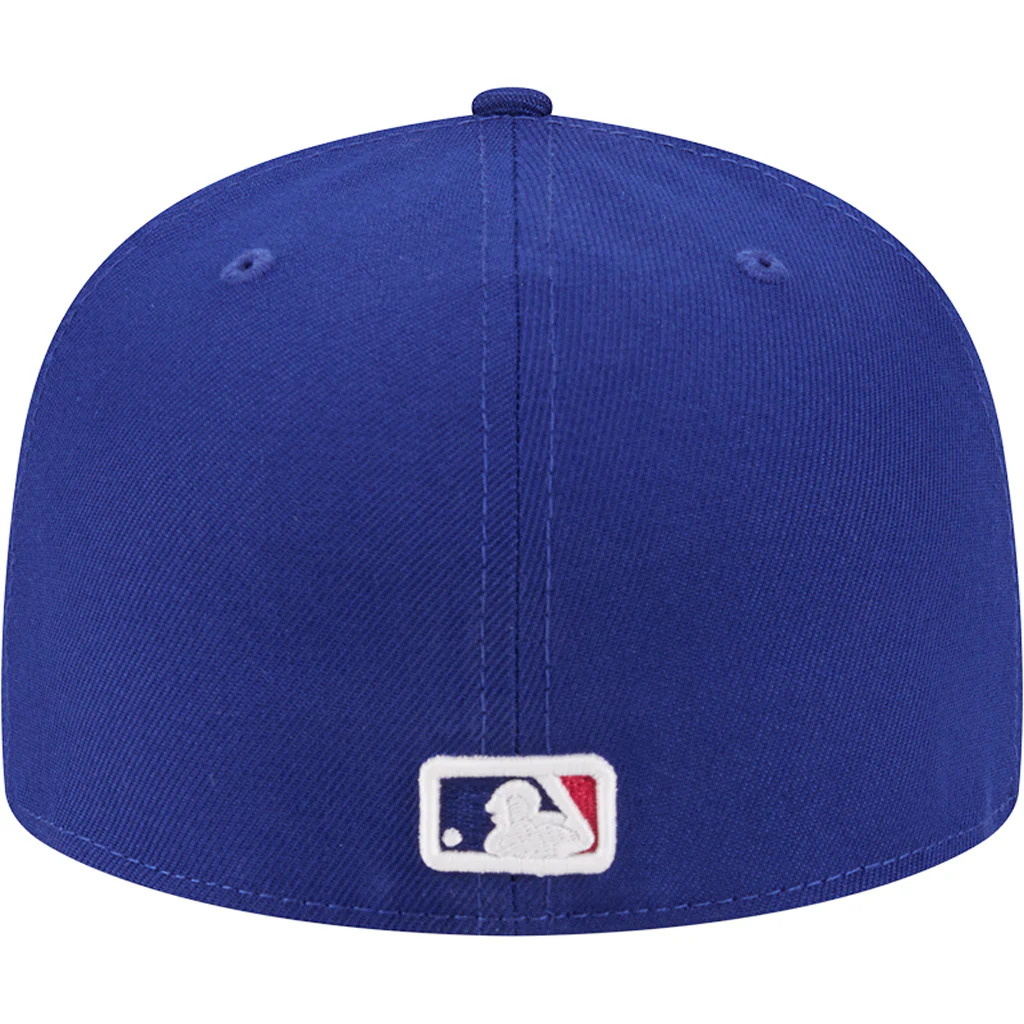 MLB Los Angeles Dodgers New Era Neon 59FIFTY Fitted Hat - Blue - Image 4