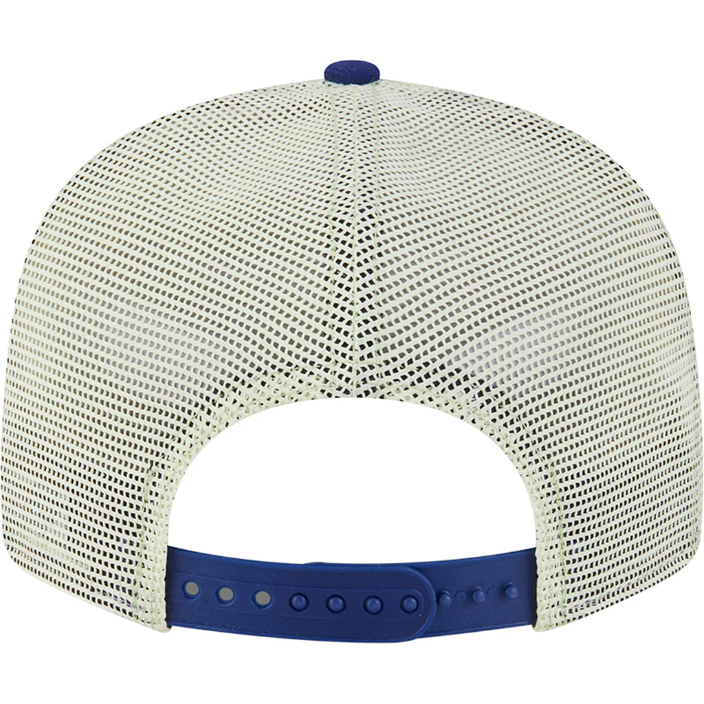 MLB Los Angeles Dodgers New Era Neon Trucker 9FIFTY Snapback Hat - Blue - Image 4