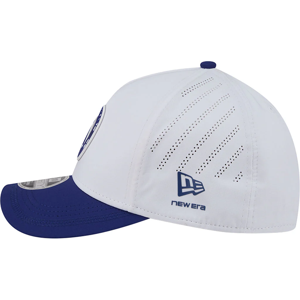MLB Los Angeles Dodgers New Era Patch 39THIRTY M-Crown Flex Fit Hat - White - Image 4