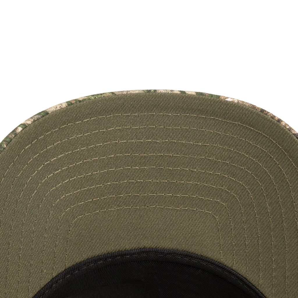 MLB Los Angeles Dodgers New Era Real Tree 9FIFTY A-Frame Snapback Hat - Cream - Image 3