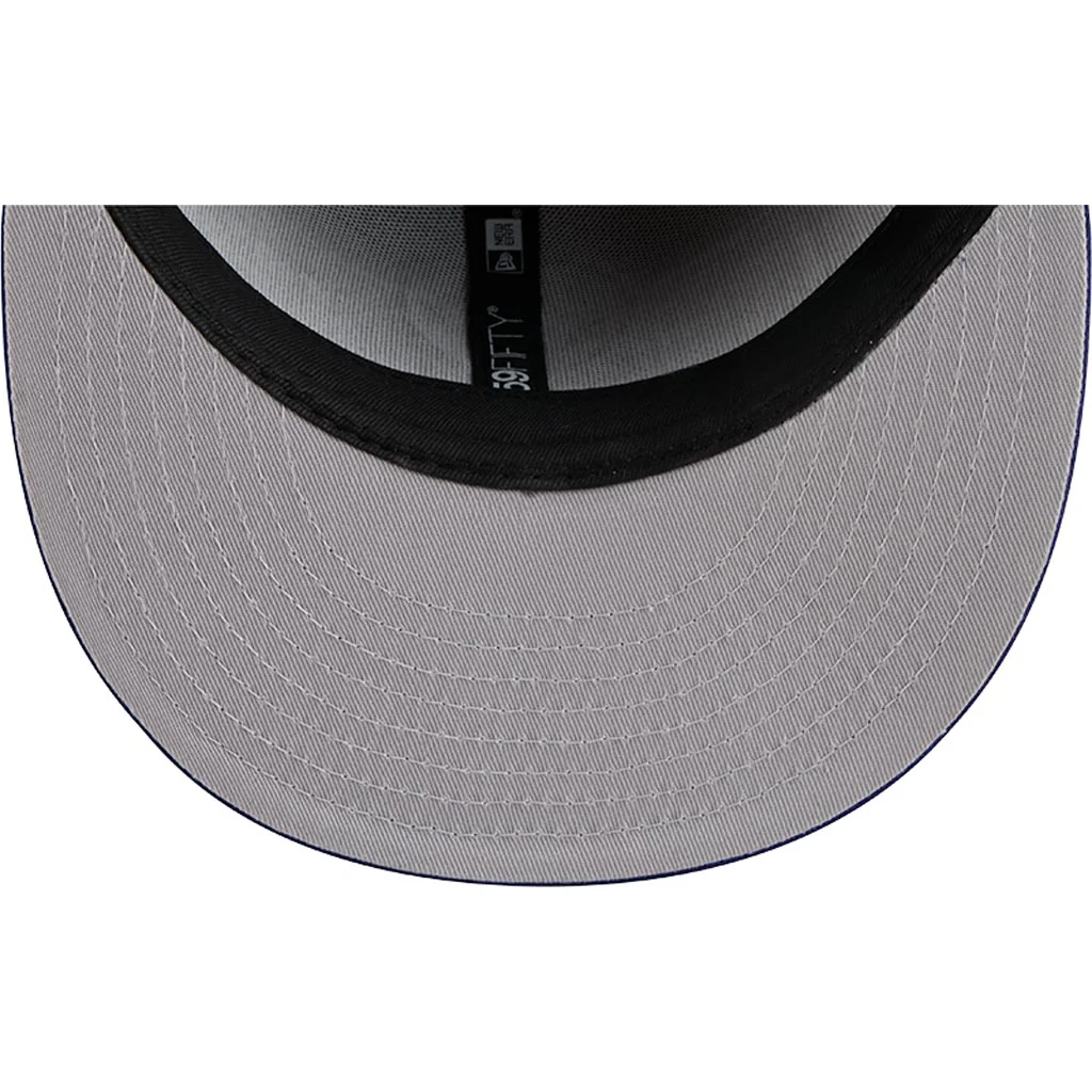 MLB Los Angeles Dodgers New Era Satin 59FIFTY Fitted Hat - Gray - Image 5