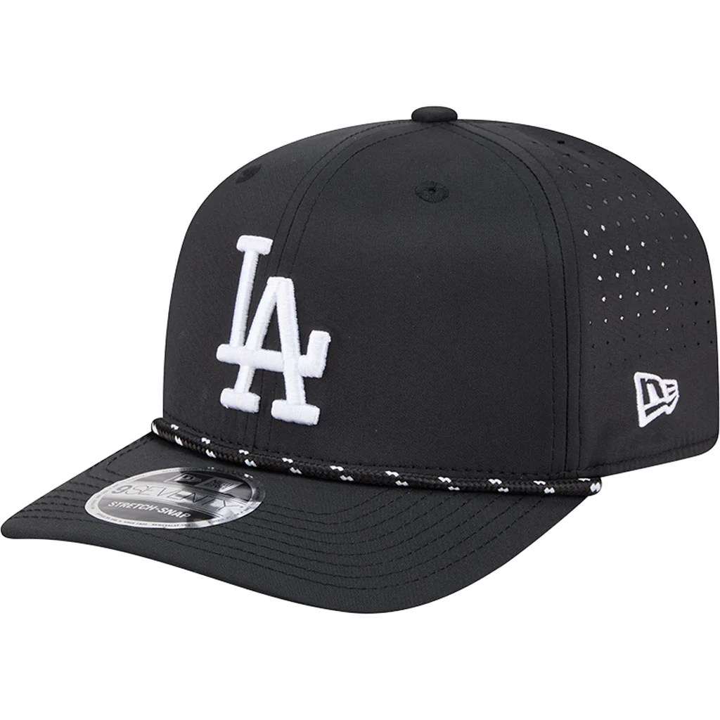 MLB Los Angeles Dodgers New Era Sport 9SEVENTY Stretch Snap Hat - Black