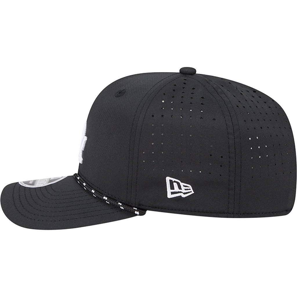 MLB Los Angeles Dodgers New Era Sport 9SEVENTY Stretch Snap Hat - Black - Image 4