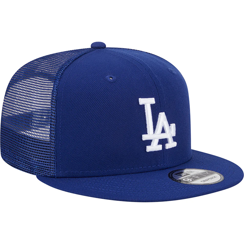 MLB Los Angeles Dodgers New Era 9FIFTY Snapback Trucker Hat - Blue - Image 2