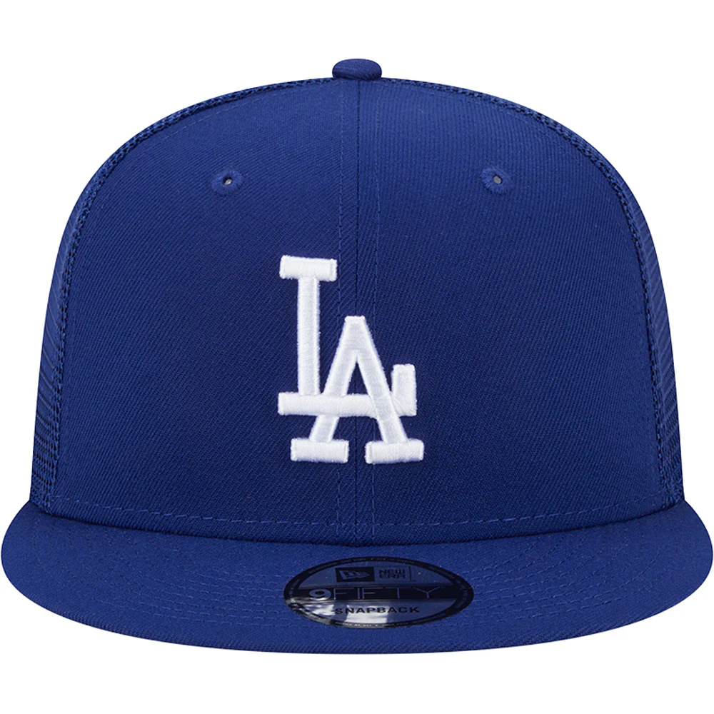 MLB Los Angeles Dodgers New Era 9FIFTY Snapback Trucker Hat - Blue - Image 3