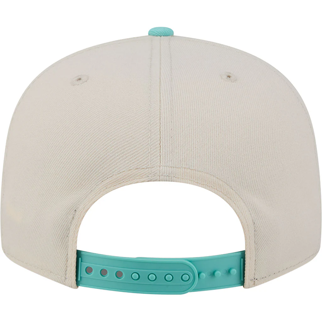 MLB Los Angeles Dodgers New Era Two-Tone Aqua 9FIFTY Snapback Hat - Light cream - Image 6