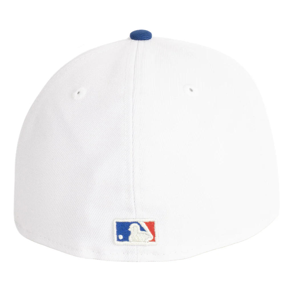 MLB Los Angeles Dodgers New Era Two-Tone OTC 59FIFTY A-Frame Fitted Hat - White - Image 2
