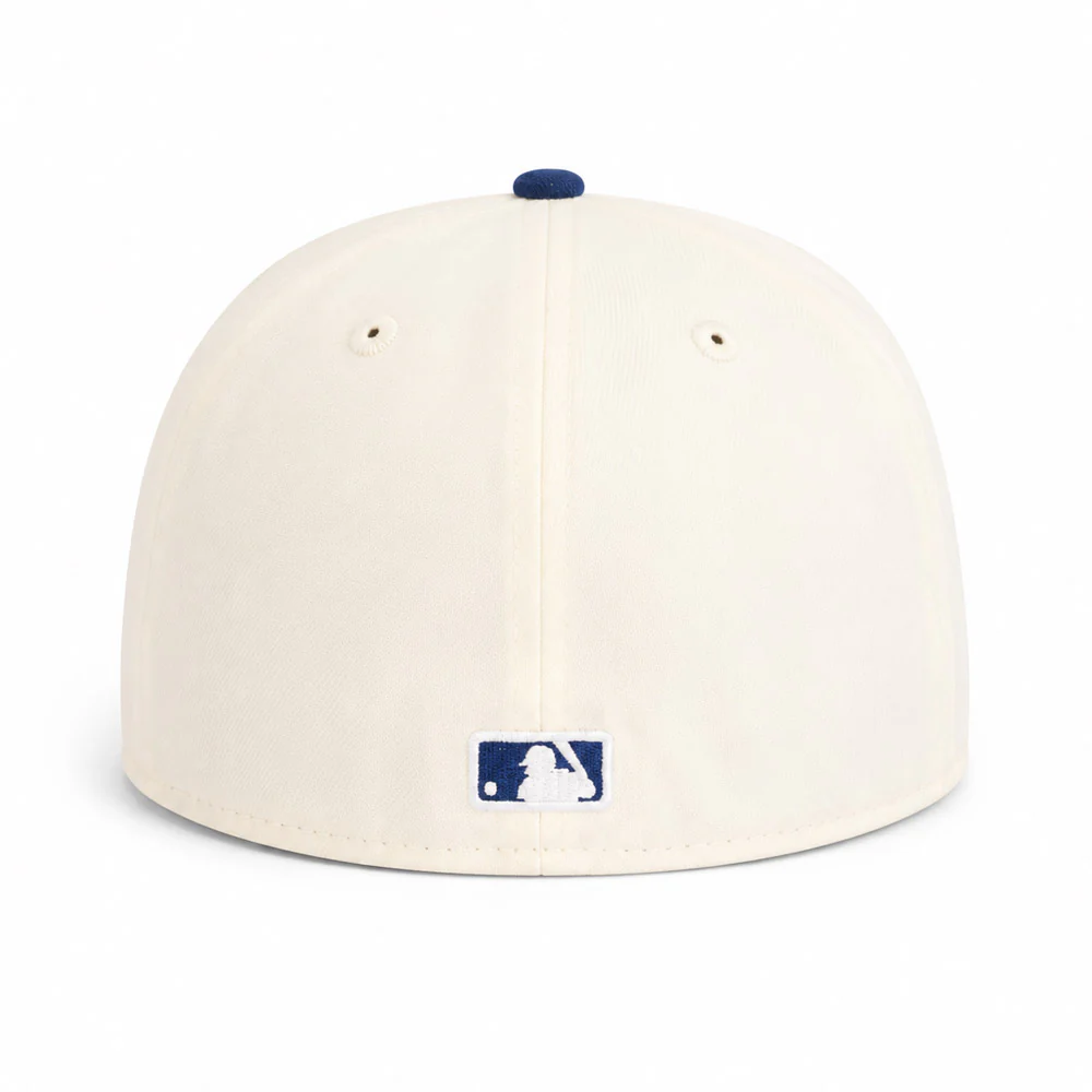 MLB Los Angeles Dodgers New Era Two-Tone Summer Flower 59FIFTY Fitted Hat - Cream - Image 3