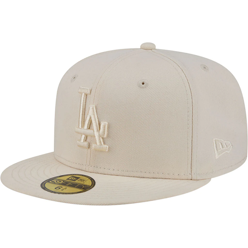 MLB Los Angeles Dodgers New Era Vanilla 59FIFTY Fitted Hat - Cream