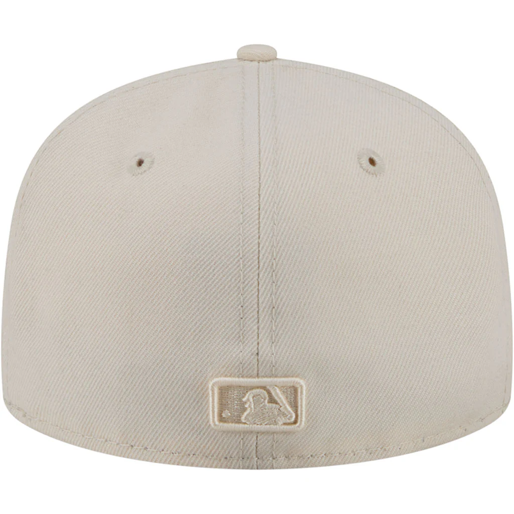 MLB Los Angeles Dodgers New Era Vanilla 59FIFTY Fitted Hat - Cream - Image 6