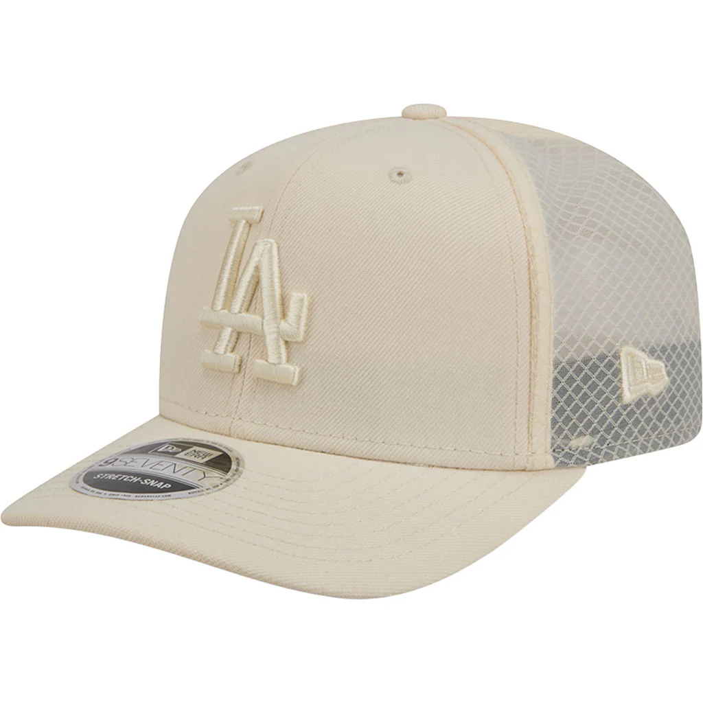 MLB Los Angeles Dodgers New Era Vanilla 9SEVENTY Stretch Snap Hat - Cream