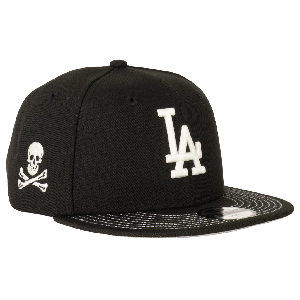 MLB Los Angeles Dodgers New Era Youth Jolly Roger 9FIFTY Snapback Hat - Black