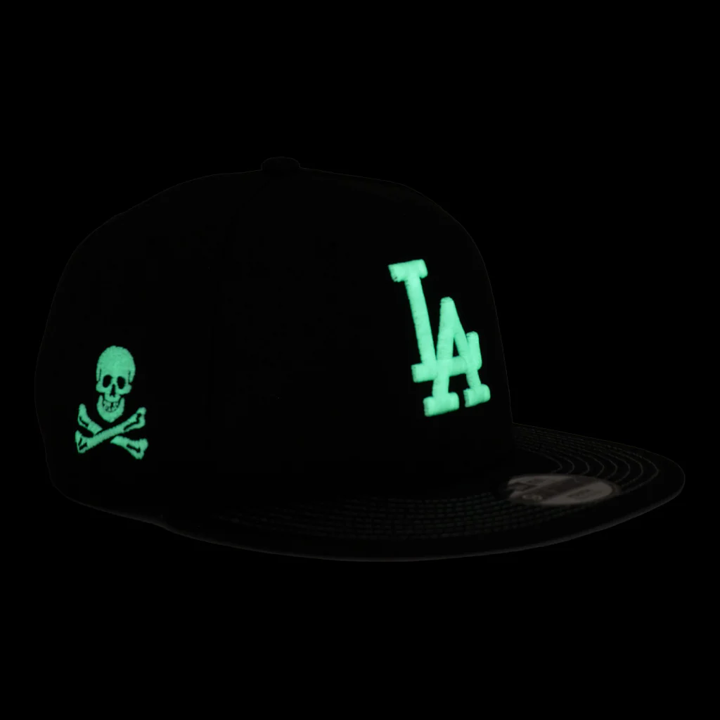 MLB Los Angeles Dodgers New Era Youth Jolly Roger 9FIFTY Snapback Hat - Black - Image 3