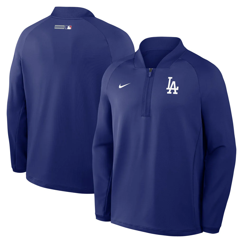 MLB Los Angeles Dodgers Nike 2026 Authentic Collection Half-Zip Top - Blue