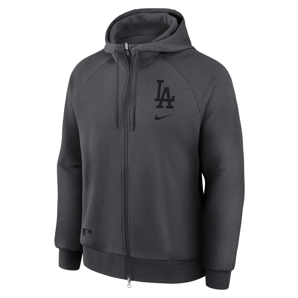 MLB Los Angeles Dodgers Nike 2026 Authentic Collection Player Hoodie - Graphite - Image 2