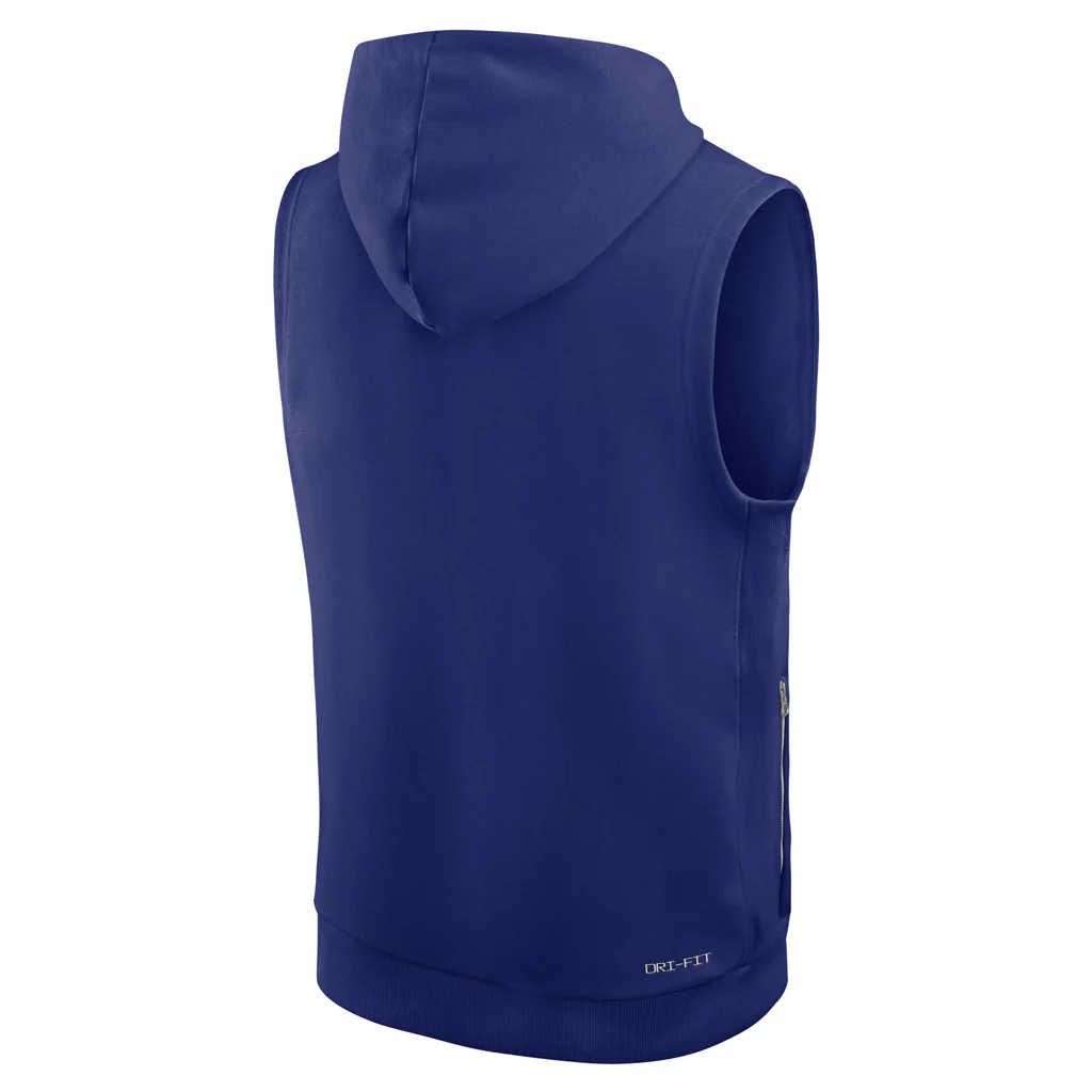 MLB Los Angeles Dodgers Nike 2026 Authentic Collection Sleeveless Hoodie - Blue - Image 3