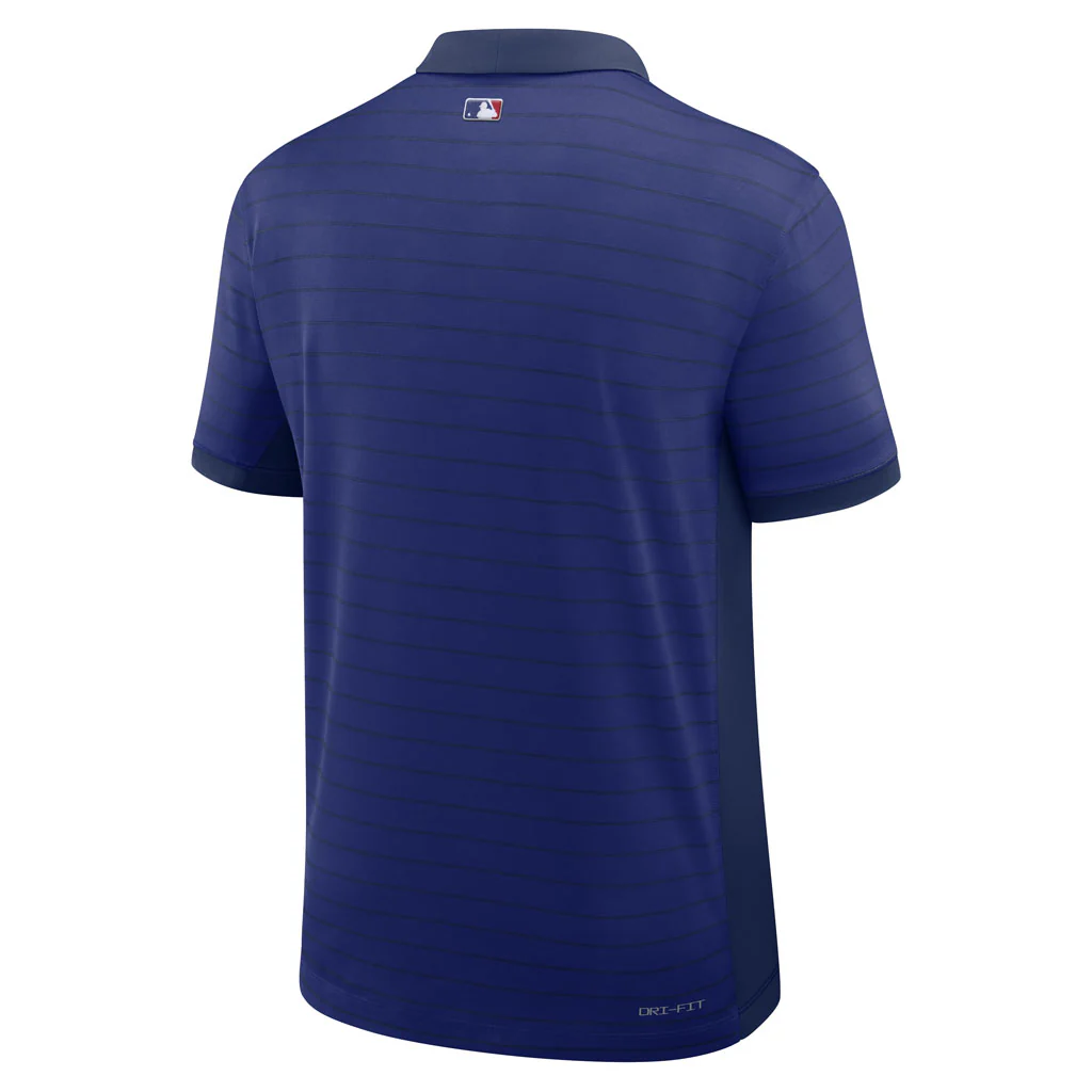 MLB Los Angeles Dodgers Nike 2026 Authentic Collection Striped Victory Polo - Blue - Image 3