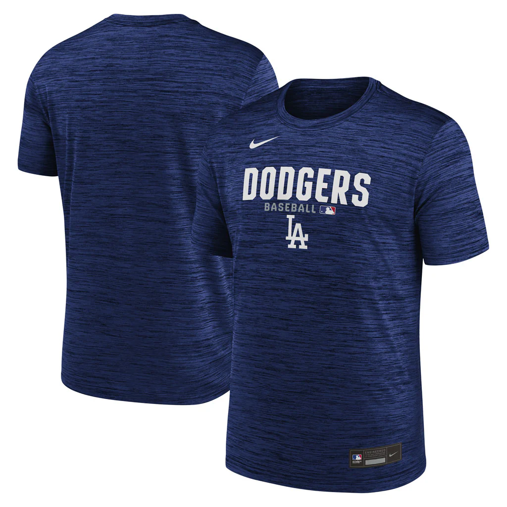 MLB Los Angeles Dodgers Nike 2026 Authentic Collection Velocity T-Shirt - Blue