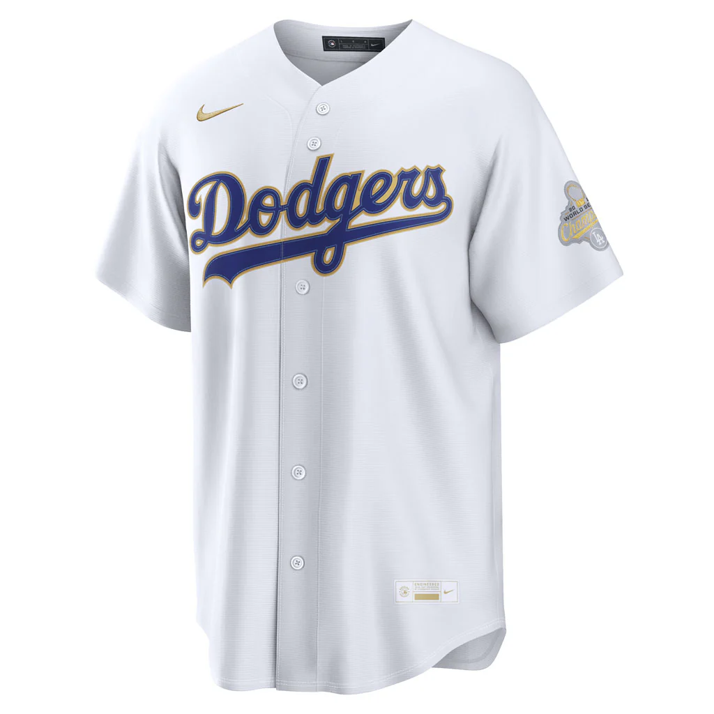 MLB Los Angeles Dodgers Nike 2026 Gold Stadium Jersey - White - Image 2