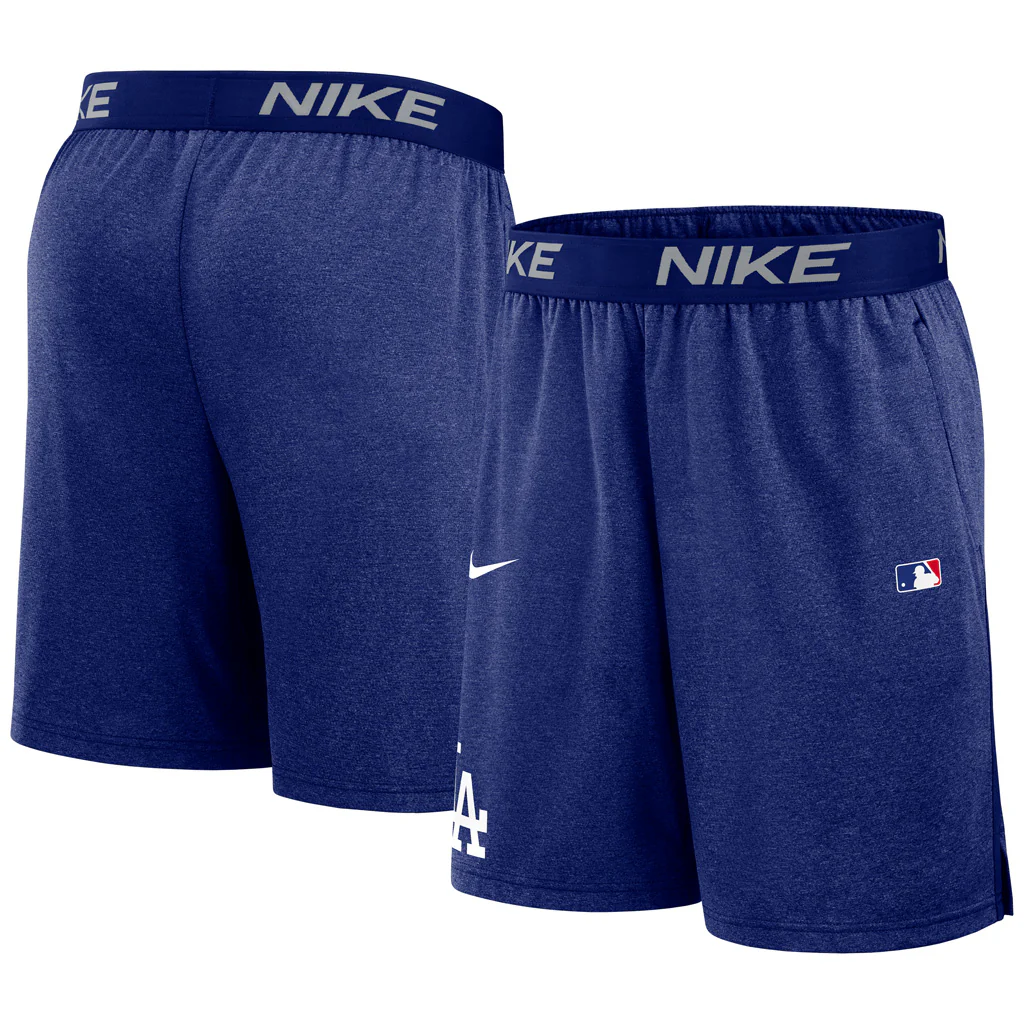 MLB Los Angeles Dodgers Nike Authentic Collection Shorts - Blue