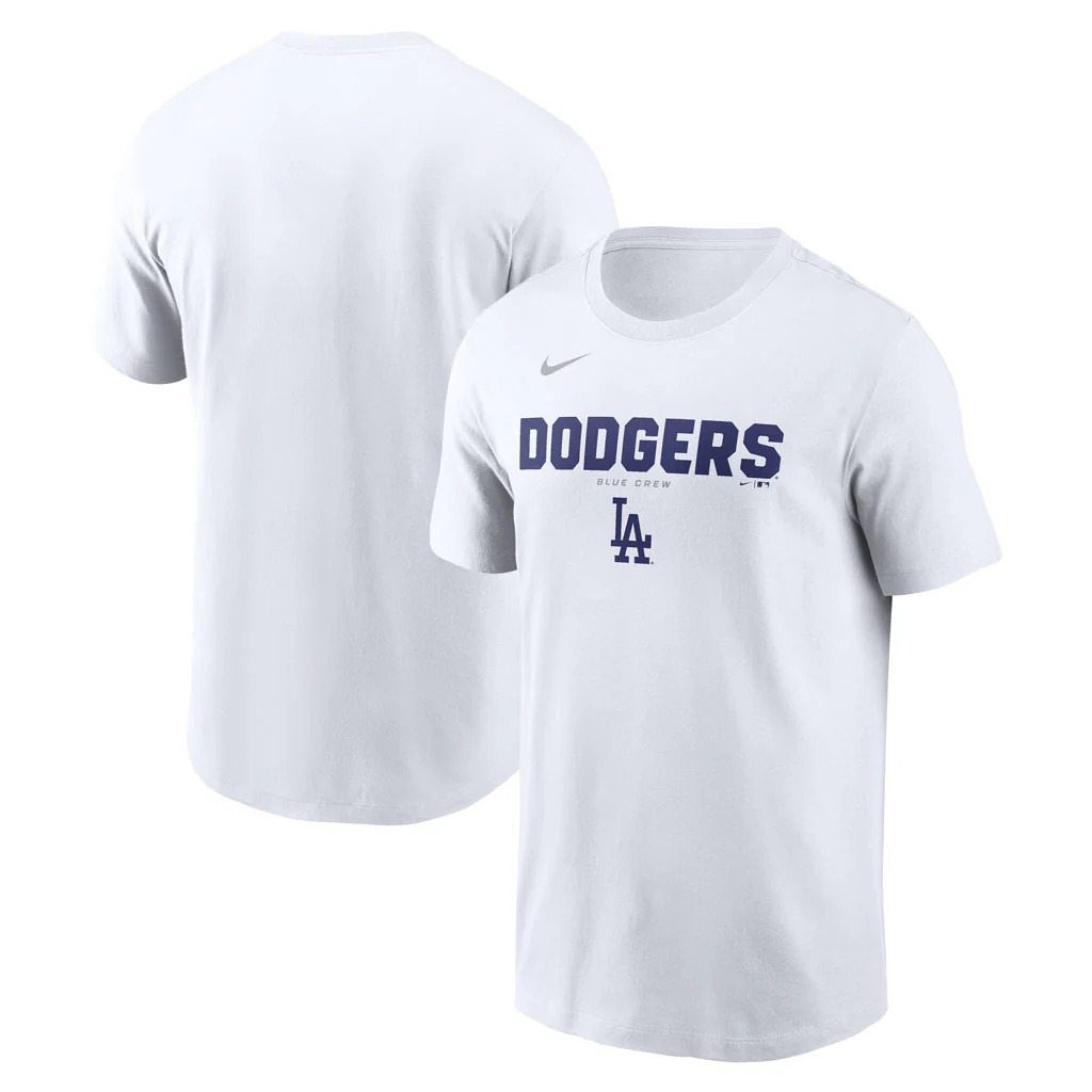MLB Los Angeles Dodgers Nike Bold Team Name T-Shirt - White