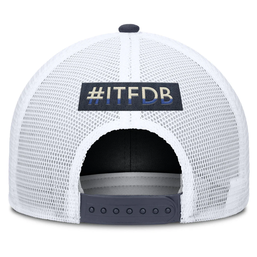 MLB Los Angeles Dodgers Nike Citty Connect Dri-Fit Structured Trucker Adjustable Hat - Navy - Image 4