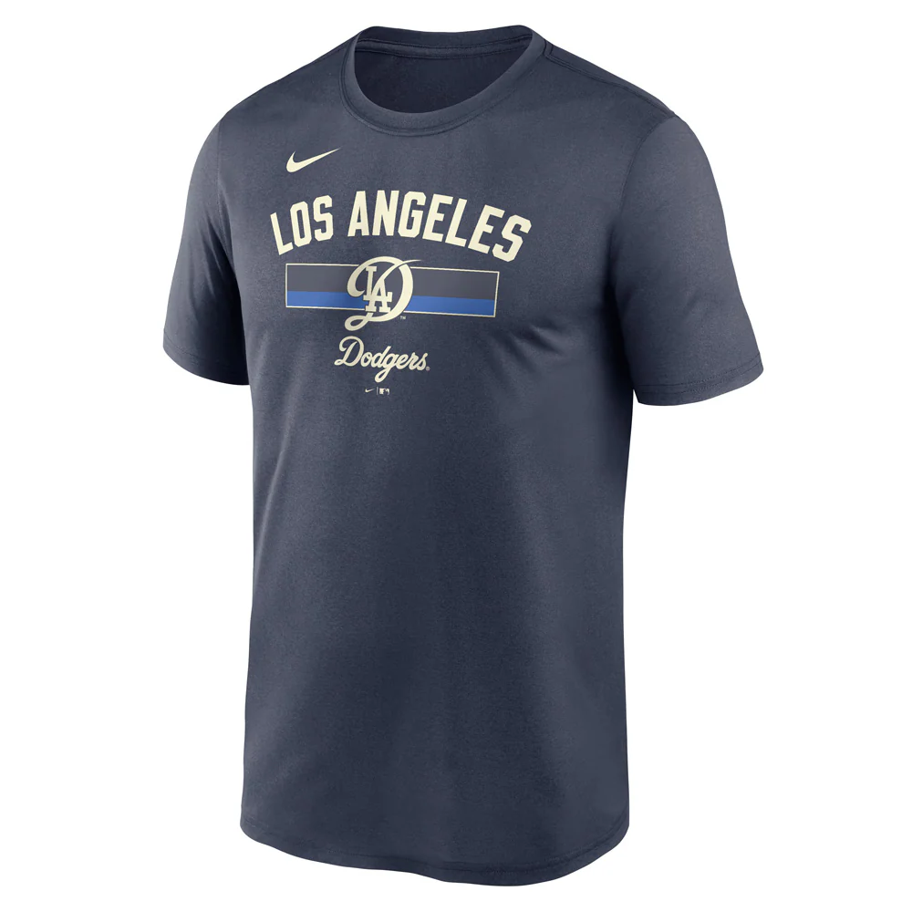MLB Los Angeles Dodgers Nike City Connect Stack Legend T-Shirt - Navy - Image 2