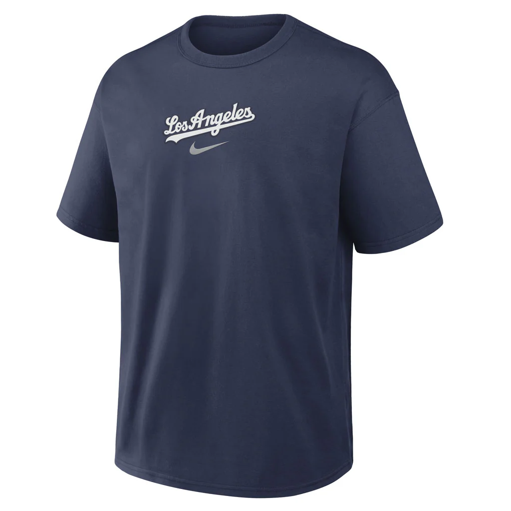 MLB Los Angeles Dodgers Nike City Name Max90 T-Shirt - Navy - Image 2