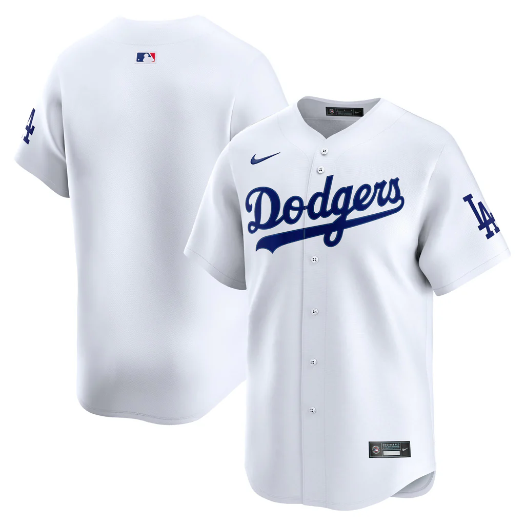 MLB Los Angeles Dodgers Nike Home Limited Jersey - White - Image 2