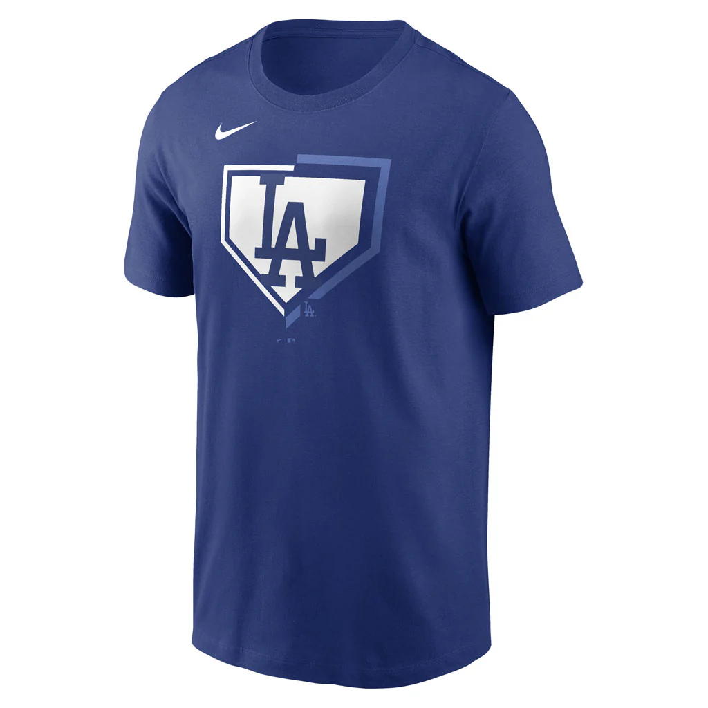 MLB Los Angeles Dodgers Nike Icon Cotton T-Shirt - Blue - Image 2