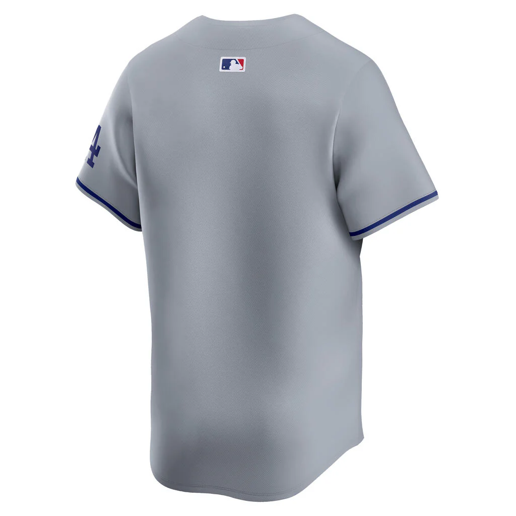 MLB Los Angeles Dodgers Nike Road Limited Jersey - Gray - Image 3