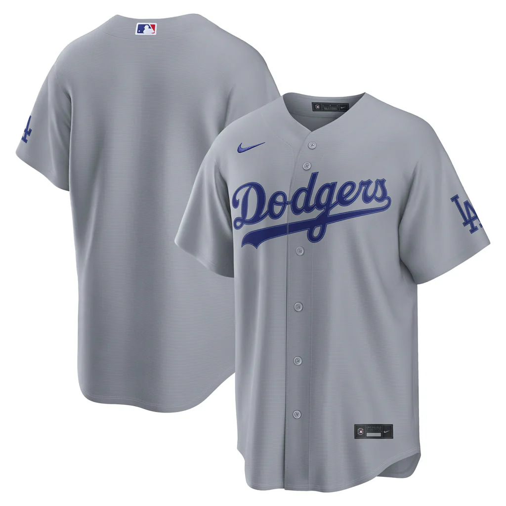 MLB Los Angeles Dodgers Nike Road Stadium Jersey - Gray