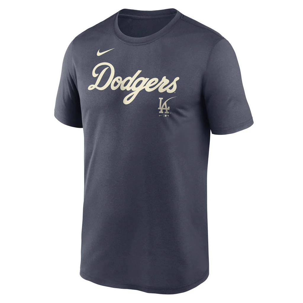 MLB Los Angeles Dodgers Nike Script City Connect Legend T-Shirt - Navy - Image 2