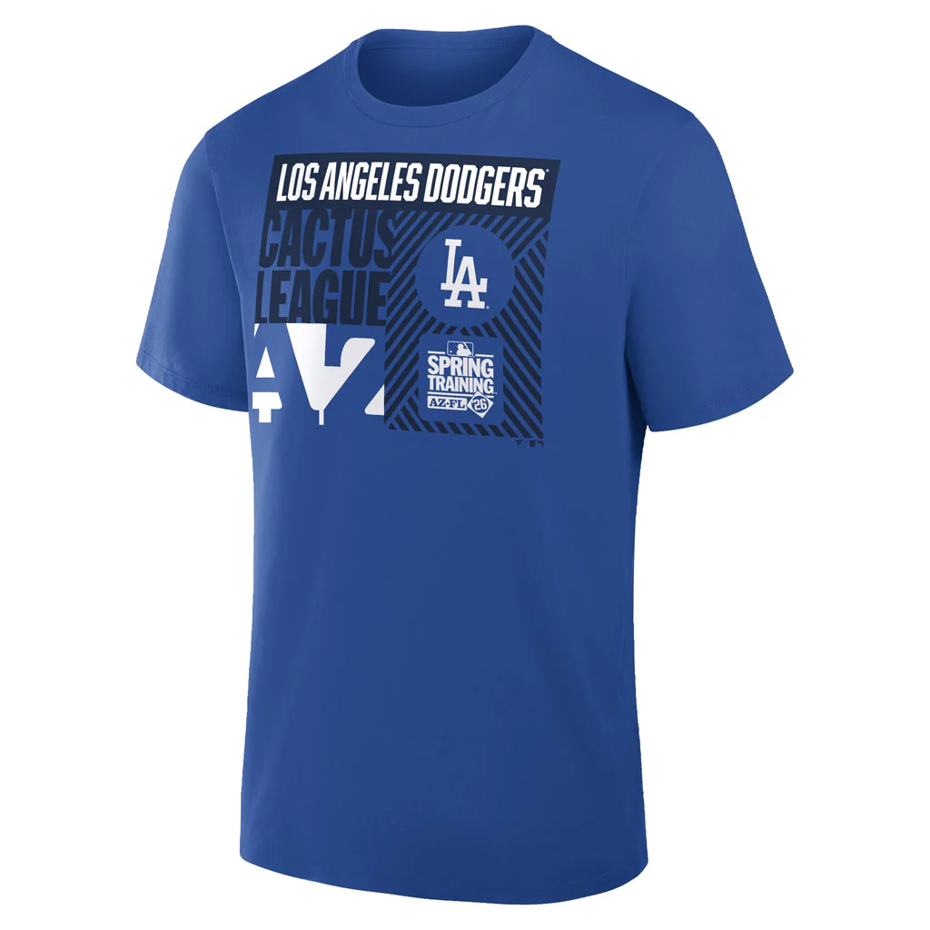 MLB Los Angeles Dodgers Nike Spring Training 2026 Cotton T-Shirt - Blue - Image 2