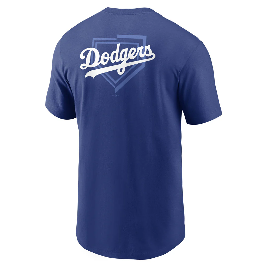 MLB Los Angeles Dodgers Nike Two-Hit Cotton T-shirt - Blue - Image 3