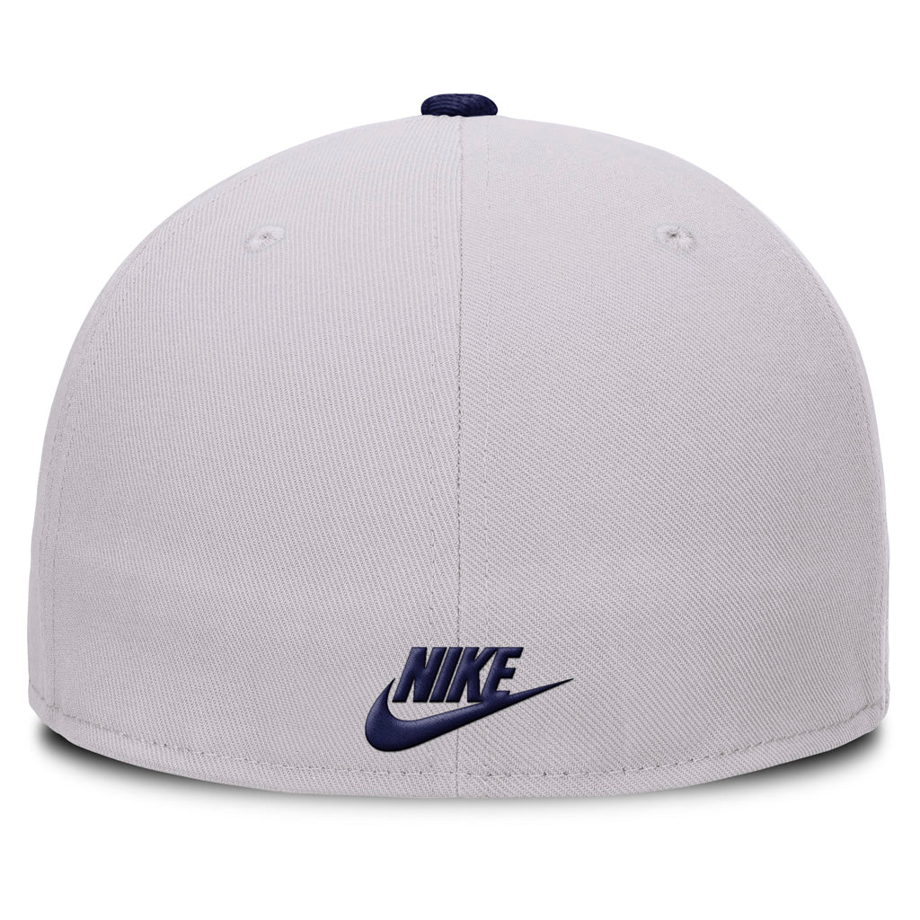 MLB Los Angeles Dodgers Nike Two-Tone Cooperstown Fitted Hat - Gray - Image 4