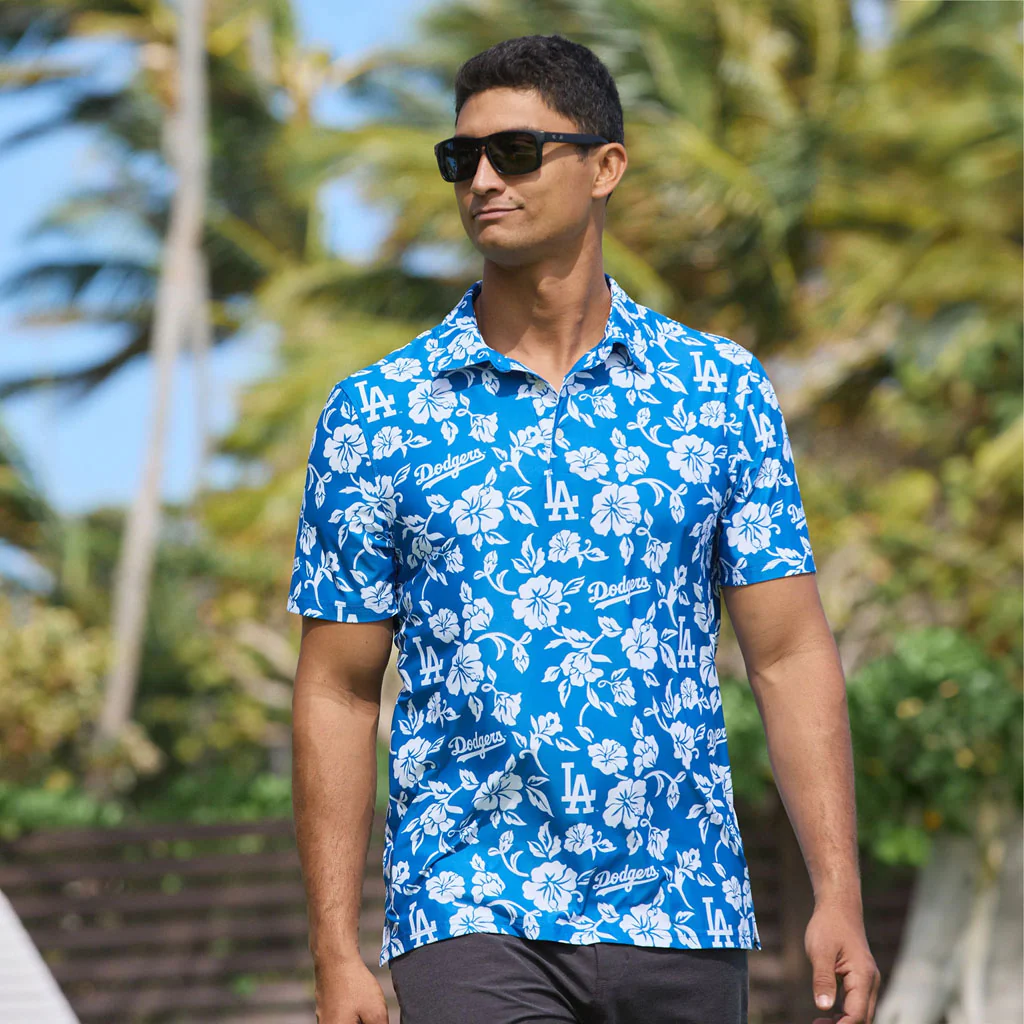 MLB Los Angeles Dodgers Reyn Spooner Game Day Polo - Blue - Image 3
