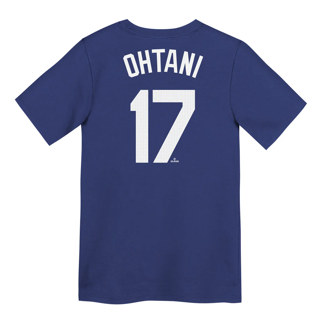 MLB Los Angeles Dodgers Shohei Ohtani Kids Nike Name & Number T-Shirt - Image 3