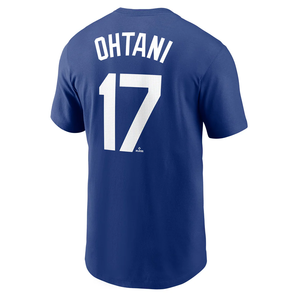 MLB Los Angeles Dodgers Shohei Ohtani Nike 2025 World Series Champions Name & Number T-Shirt - Blue - Image 3