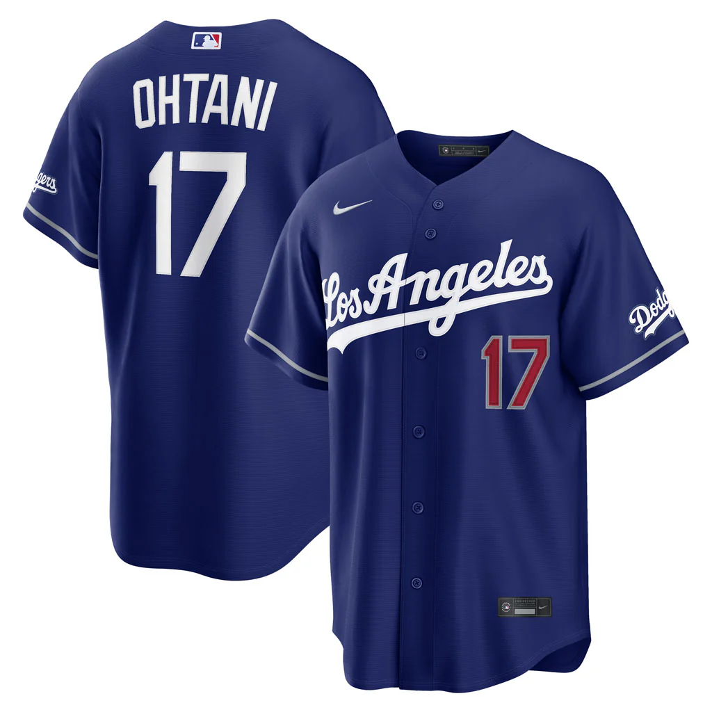 MLB Los Angeles Dodgers Shohei Ohtani Nike Alternate Stadium Jersey - Blue