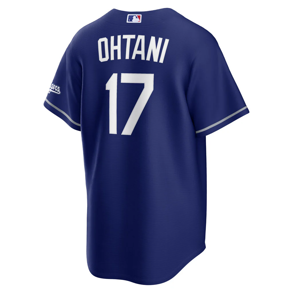 MLB Los Angeles Dodgers Shohei Ohtani Nike Alternate Stadium Jersey - Blue - Image 3