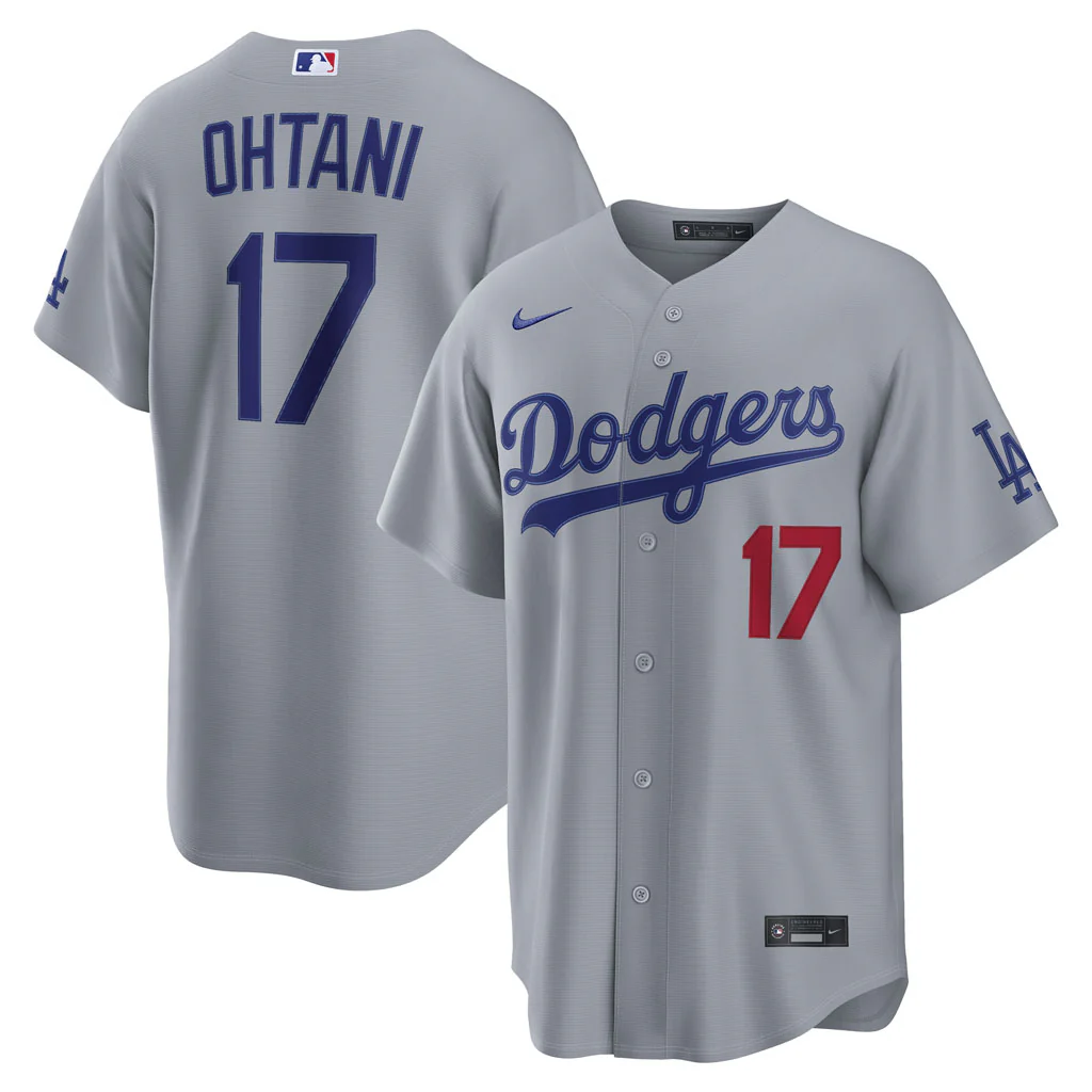 MLB Los Angeles Dodgers Shohei Ohtani Nike Road Stadium Jersey - Gray