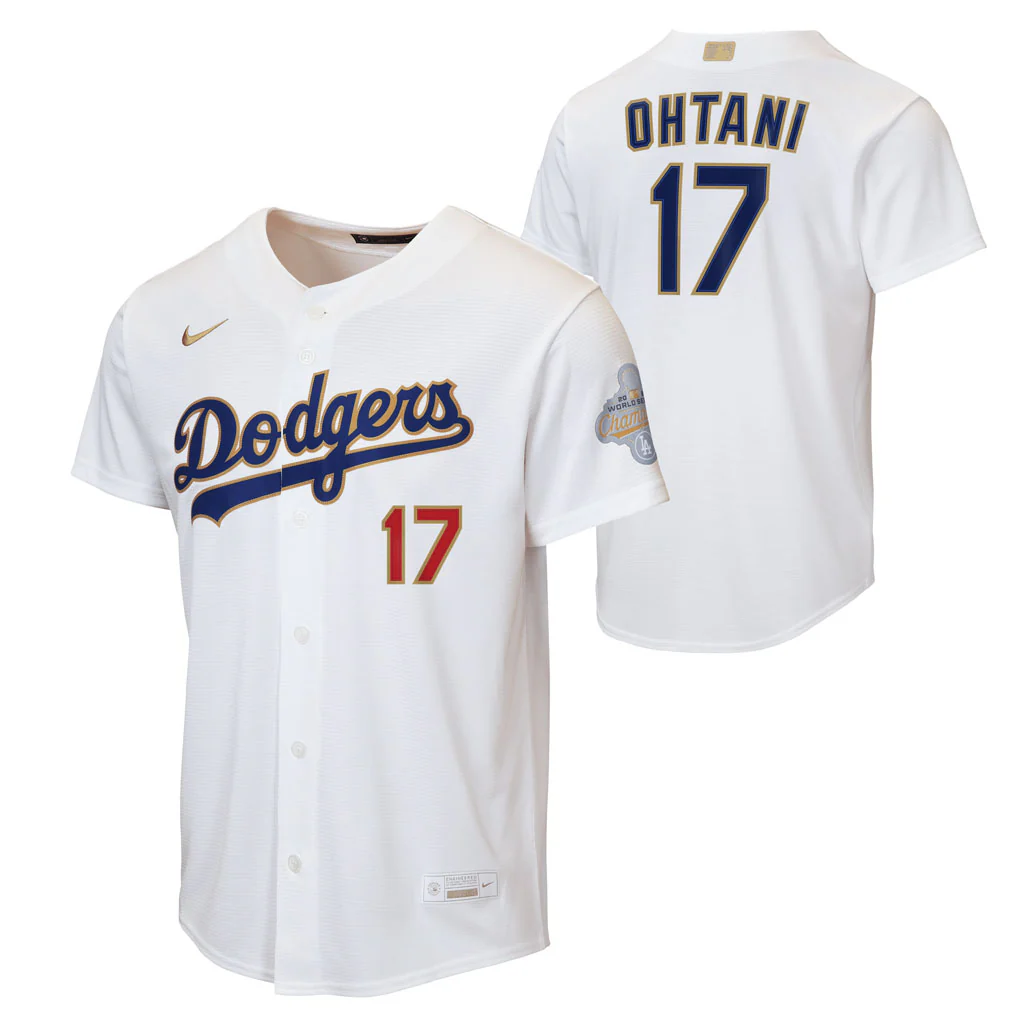 MLB Los Angeles Dodgers Shohei Ohtani Youth Nike 2026 Gold Jersey - White