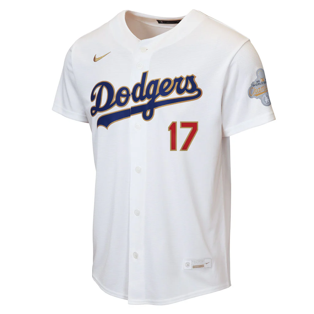MLB Los Angeles Dodgers Shohei Ohtani Youth Nike 2026 Gold Jersey - White - Image 2